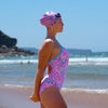 Gafas de natación Predator Rosadas-Blancas Lentes Tinted-Humo Pequeñas Zoggs 461037PKWHTSMS