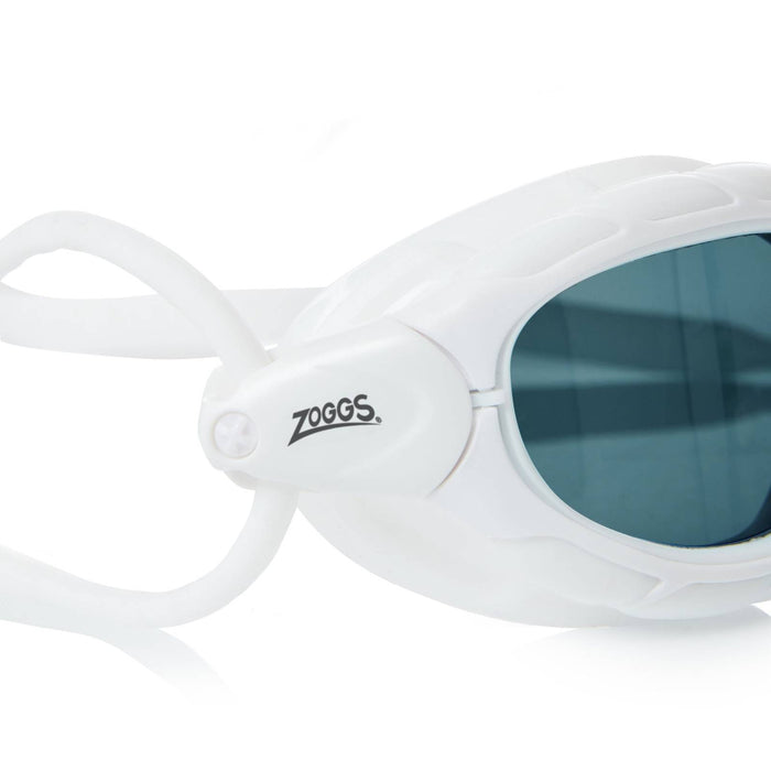 Gafas de natación Predator Blancas Lentes Humosas Regulares Zoggs 461037WHTSMR
