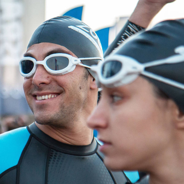 Gafas de natación Predator Blancas Lentes Humosas Pequeñas Zoggs 461037WHTSMS