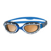 Gafas de natación Predator Flex Polarizadas Ultra Azules-Grises Pequeñas Zoggs 461046BLGYPCPS