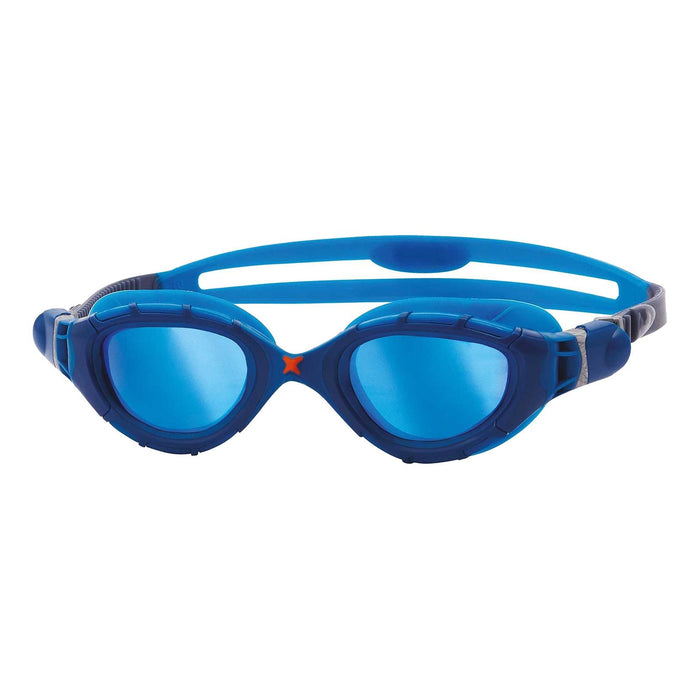 Gafas de natación Predator Flex Titanio Azules Espejadas-Lentes Azules Regulares Zoggs 461054BLBLMBLR