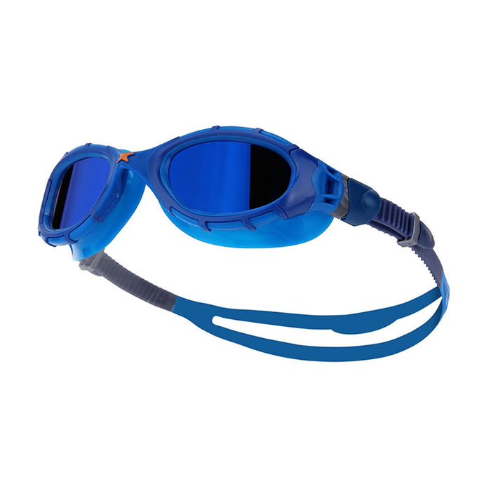 Gafas de natación Predator Flex Titanio Azules Espejadas-Lentes Azules Pequeñas Zoggs 461054BLBLMBLS