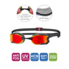 Goggles Zoggs Raptor HCB Titanium