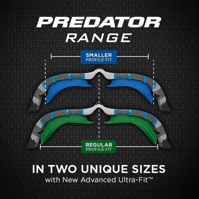 Gafas de natación Predator Flex Titanium Reactor Negro-Dorado Pequeño Zoggs 461089BKGORTIS