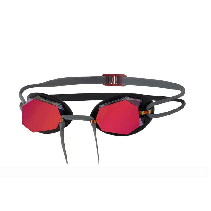 Gafas de natación Diamond Titanio-Gris-Negro Espejadas Lentes Rojas Zoggs 461090GYBKMRD