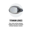 Gafas de natación Diamond Titanio-Gris-Negro Espejadas Lentes Rojas Zoggs 461090GYBKMRD