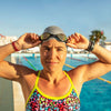 Gafas de natación Tiger Lsr+ Titanio Negro-Gris Lentes Espejadas-Rojo Pequeñas Zoggs 461092BKGYMRDS