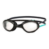 Gafas de natación Tiger Lsr+ Negro-Turquesa-Clear Pequeñas Zoggs 461093BKTQCLRS