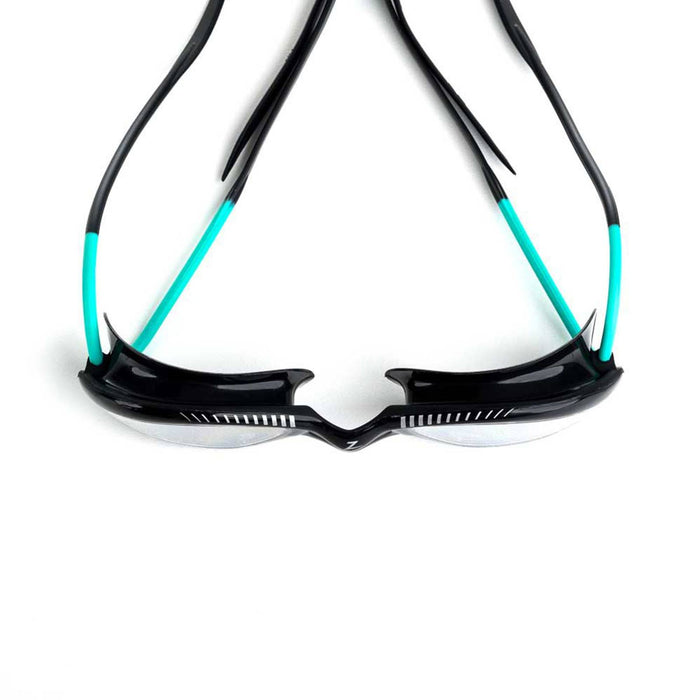 Gafas de natación Tiger Lsr+ Negro-Turquesa-Clear Pequeñas Zoggs 461093BKTQCLRS