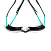 Gafas de natación Tiger Lsr+ Negro-Turquesa-Clear Pequeñas Zoggs 461093BKTQCLRS