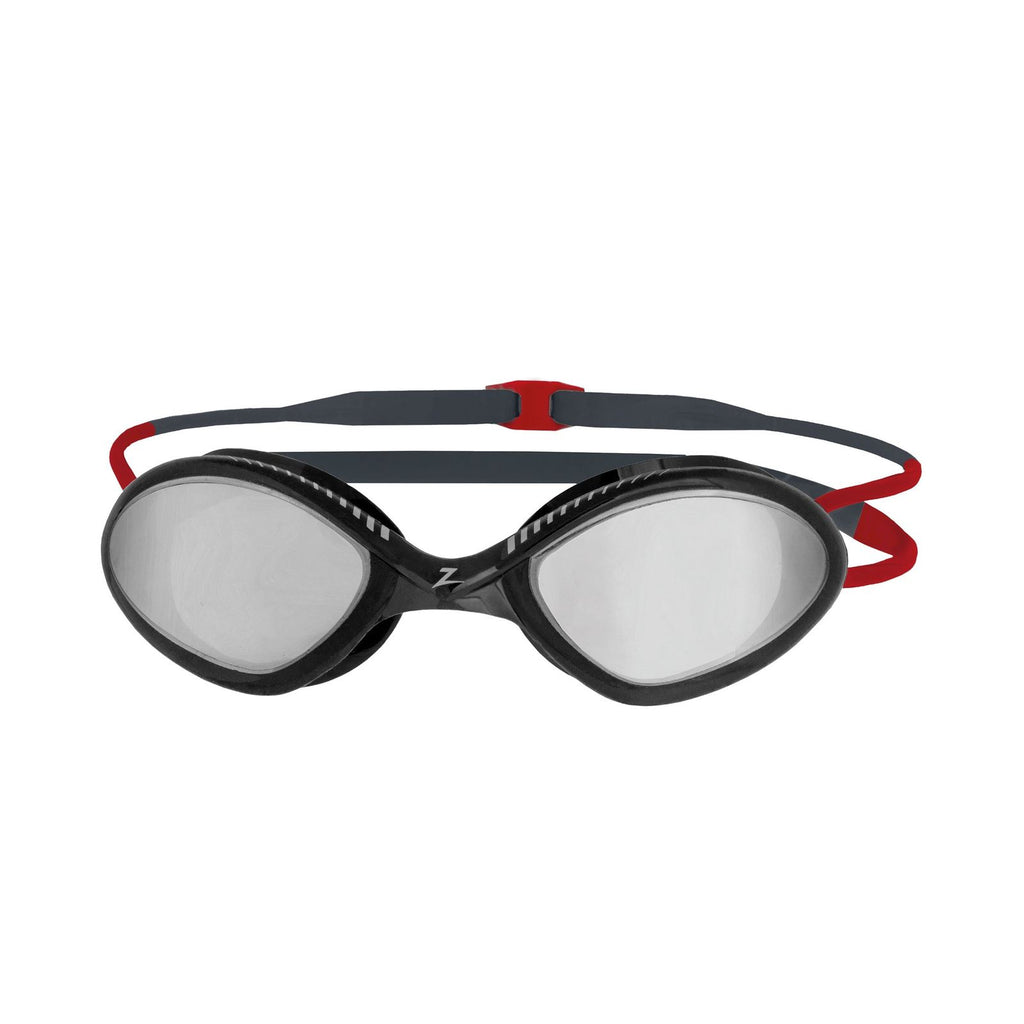 Gafas de natación Tiger Titanio Gris-Rojo Lentes Espejadas-Humo Pequeñas Zoggs 461094GYRDMSMS