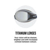 Máscara de Natación Horizon Flex Titanio Claro-Blanco Lentes Espejado-Azul Zoggs 461109CLWHMBL