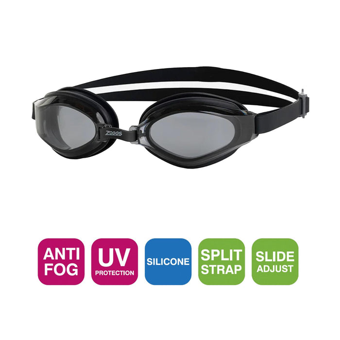 Gafas de Natación Endura Max Negro Lentes Tinted-Humo Zoggs 461110BKBKTSM