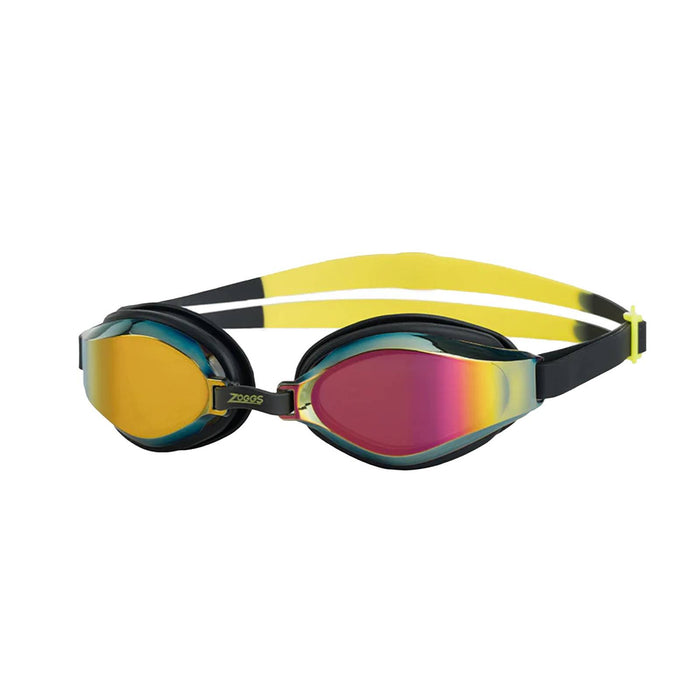 Gafas de Natación Endura Max Titanio Negro-Amarillo Lentes Espejados-Violeta Zoggs 461111BKYLMVI