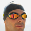 Gafas de Natación Endura Max Titanio Negro-Amarillo Lentes Espejados-Violeta Zoggs 461111BKYLMVI