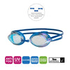 Gafas de Natación Racer Titanio Azul-Luz Lentes Espejados-Claros Zoggs 461112BLLBMCL