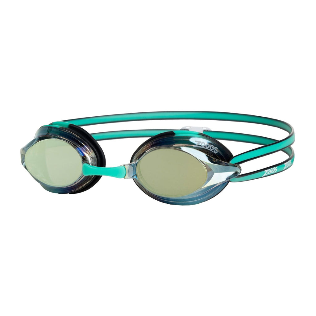 Gafas de Natación Racer Titanio Verde-Negro Lentes Espejados-Oro Zoggs 461112GNBKMGD