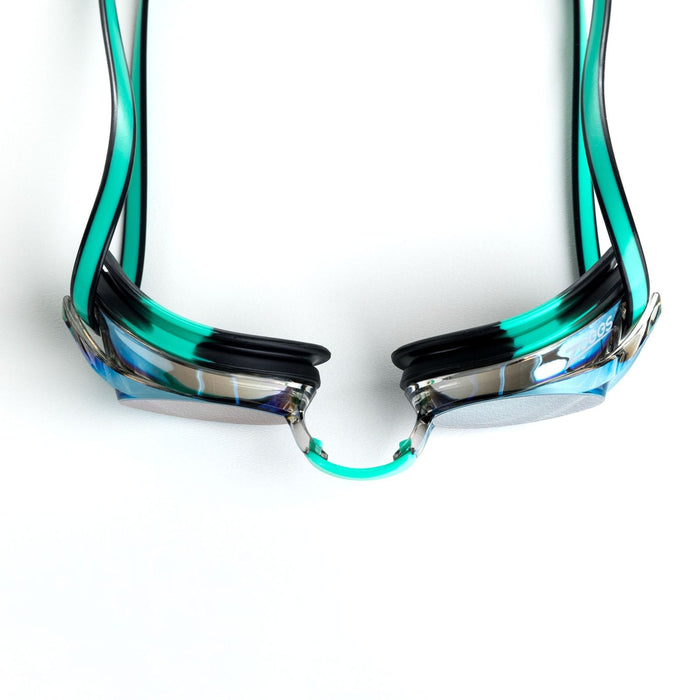 Gafas de Natación Racer Titanio Verde-Negro Lentes Espejados-Oro Zoggs 461112GNBKMGD