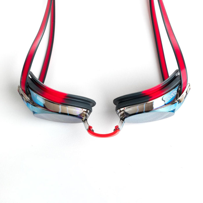 Gafas de Natación Racer Titanio Gris-Rojo Lentes Espejados-Oro Zoggs 461112GYRDMGD