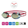 Gafas de Natación Racer Titanio Gris-Rojo Lentes Espejados-Oro Zoggs 461112GYRDMGD