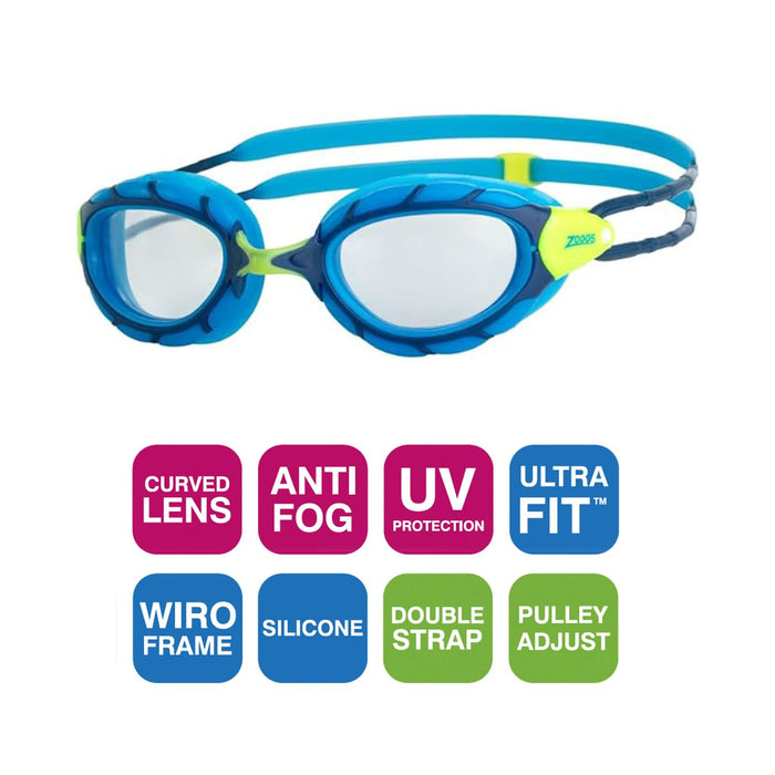 Gafas de natación Predator Junior Azul-Lima Zoggs 461319BLLMCLR