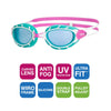 Gafas de natación Predator Junior Rosa-Turquesa Lentes ahumadas-Azul Zoggs 461319PKTQTBL