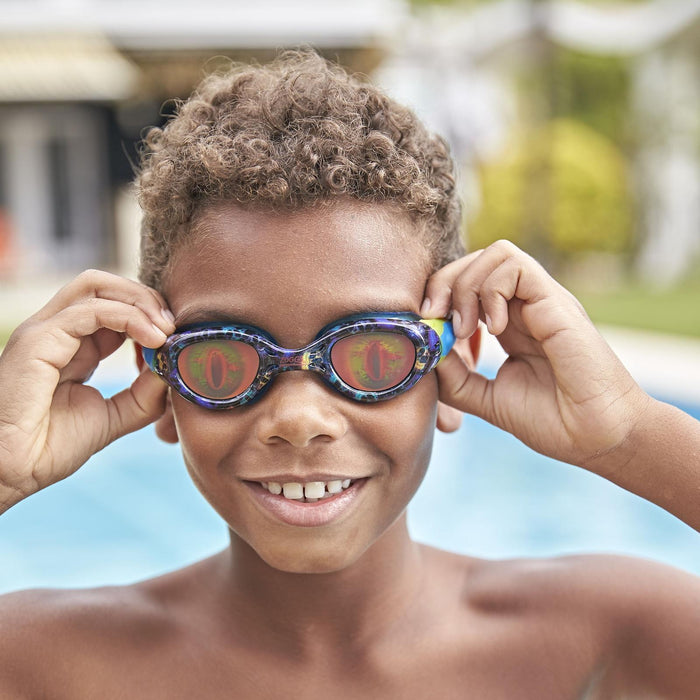 Gafas de natación Sea Demon Junior Negro-Azul Lentes holográficas Zoggs 461324BKBLHOL