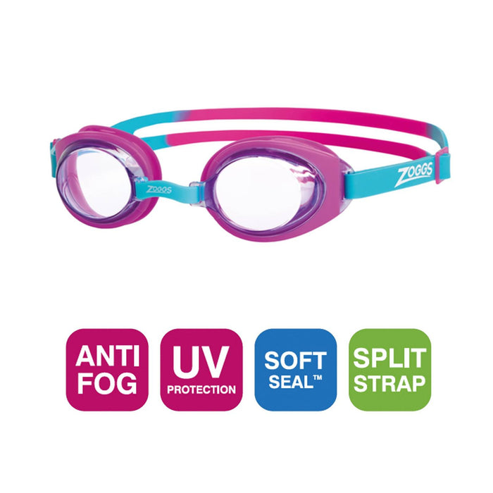 Gafas de natación Little Ripper Niños Rosa-Turquesa Zoggs 461417PKTQCLR