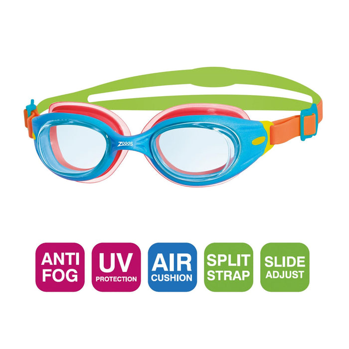 Gafas de natación Little Sonic Air Niños Azul-Naranja Lentes-Tintas-Azul Zoggs 461418BLORTBL