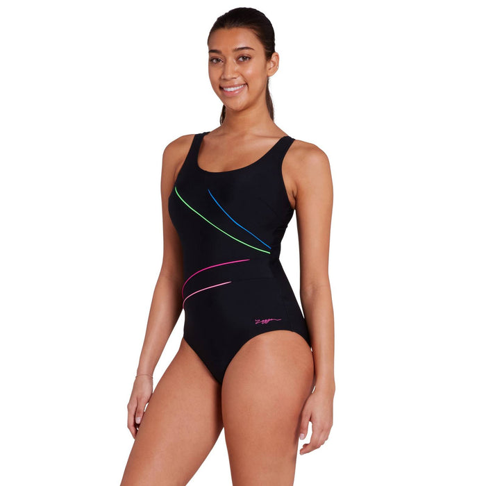 Bañador de una pieza ajustable Macmaster Scoopback Prism Geo talla 40 Zoggs 462412PRIS40