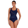 Bañador de una pieza ajustable Macmaster Scoopback Spatial talla 46 Zoggs 462412SPAT46