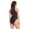 Bañador de Una Pieza con Cremallera Alta Cuello Mujer Negro Talla 32-XS Zoggs 462554BK32