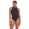 Bañador de Una Pieza con Cremallera Alta Cuello Mujer Negro Talla 32-XS Zoggs 462554BK32