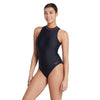 Bañador de Una Pieza con Cremallera Alta Cuello Mujer Negro Talla 40-XL Zoggs 462554BK40