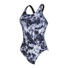 Bañador de una pieza Marble Powerback Mujer Negro-Blanco Talla 32-XS Zoggs 462569BK32