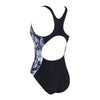 Bañador de una pieza Marble Powerback Mujer Negro-Blanco Talla 32-XS Zoggs 462569BK32