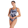Bañador de una pieza Marble Powerback Mujer Negro-Blanco Talla 32-XS Zoggs 462569BK32