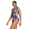 Bañador de una pieza Marble Powerback Mujer Negro-Blanco Talla 32-XS Zoggs 462569BK32