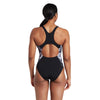 Bañador de una pieza Marble Powerback Mujer Negro-Blanco Talla 38-L Zoggs 462569BK38