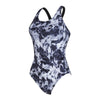 Bañador de una pieza Marble Powerback Mujer Negro-Blanco Talla 38-L Zoggs 462569BK38