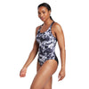 Bañador de una pieza Marble Powerback Mujer Negro-Blanco Talla 38-L Zoggs 462569BK38