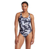 Bañador de una pieza Marble Powerback Mujer Negro-Blanco Talla 40-XL Zoggs 462569BK40