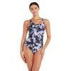Bañador de una pieza Marble Powerback Mujer Negro-Blanco Talla 40-XL Zoggs 462569BK40