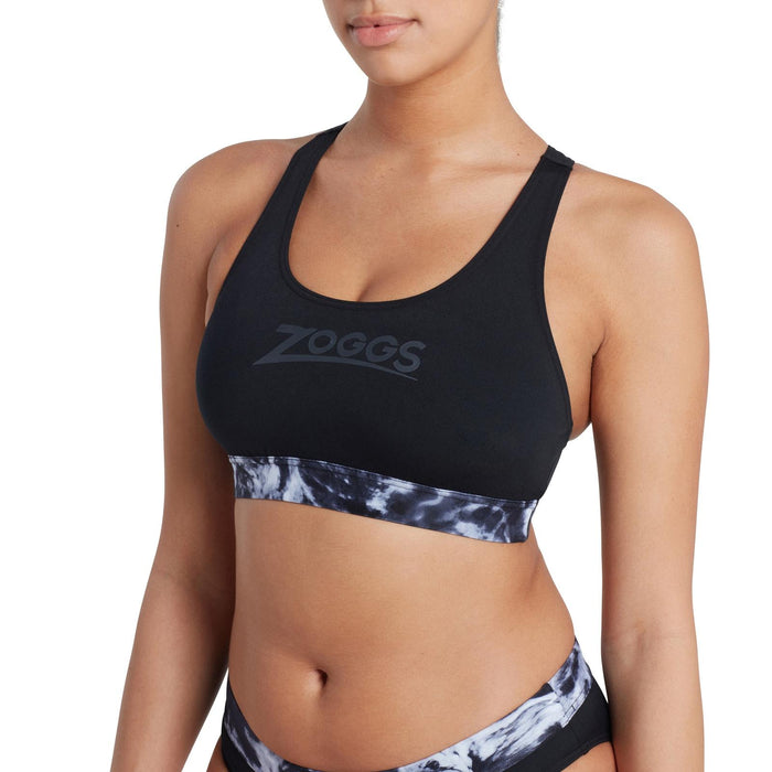 Bañadores de dos piezas Marble Actionback Negro-Blanco Talla 30-XXS Zoggs 462571BK30