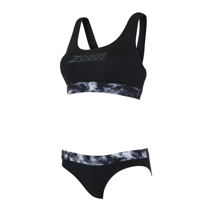 Bañadores de dos piezas Marble Actionback Negro-Blanco Talla 32-XS Zoggs 462571BK32