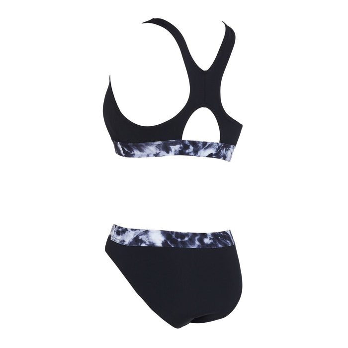 Bañadores de dos piezas Marble Actionback Negro-Blanco Talla 32-XS Zoggs 462571BK32