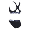 Bañadores de dos piezas Marble Actionback Negro-Blanco Talla 32-XS Zoggs 462571BK32