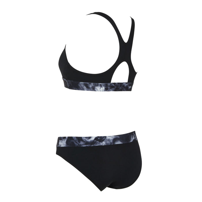 Bañadores de dos piezas Marble Actionback Negro-Blanco Talla 32-XS Zoggs 462571BK32