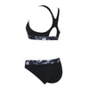 Bañadores de dos piezas Marble Actionback Negro-Blanco Talla 32-XS Zoggs 462571BK32