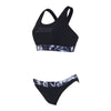 Bañadores de dos piezas Marble Actionback Negro-Blanco Talla 40-XL Zoggs 462571BK40